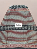 Classic Black Woven Chanderi Saree Pallu
