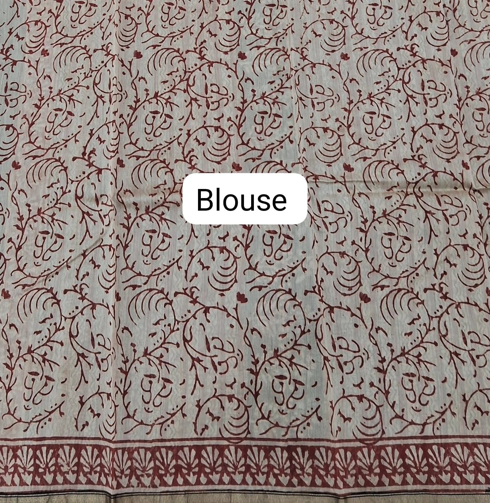 Classic Black Woven Chanderi Saree Blouse