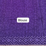 Royal Purple Chanderi Saree Blouse