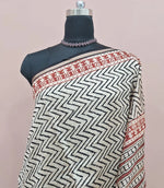 Timeless Ivory Cream Chanderi Saree 1