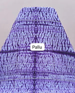 Dark Purple Chanderi Saree pallu