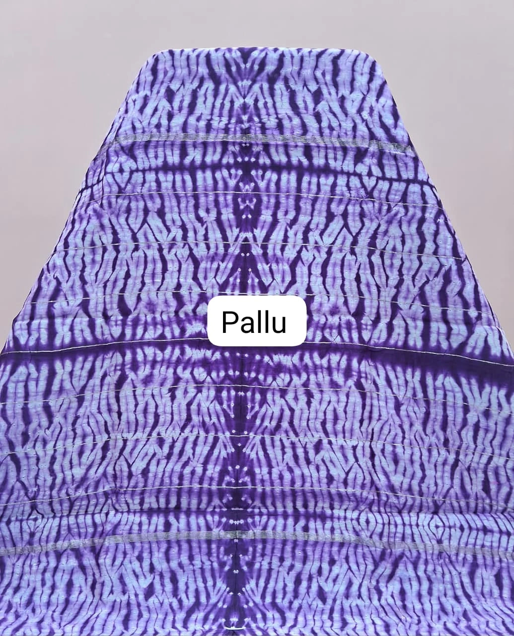 Dark Purple Chanderi Saree pallu