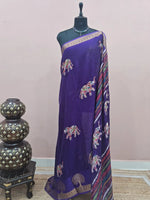 Purple Chanderi Saree 
