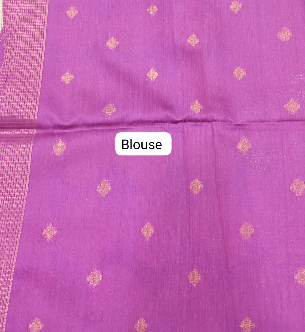 Sea Green Chandheri Pattu Saree Blouse
