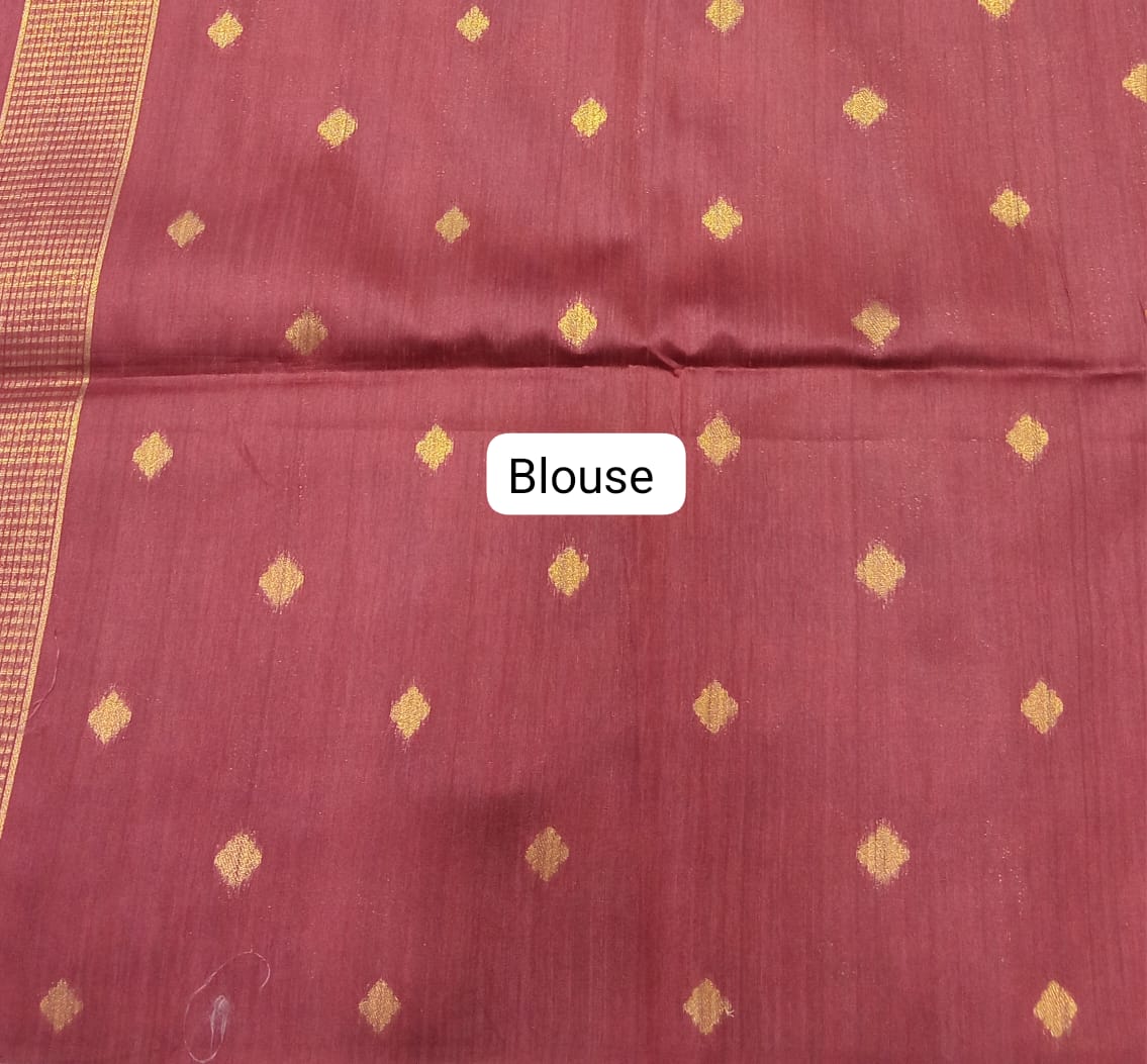 Sky Blue Chandheri Pattu Saree Blouse