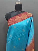 Sky Blue Chandheri Pattu Saree 1