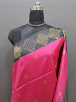 Pink Chandheri Pattu Saree 1