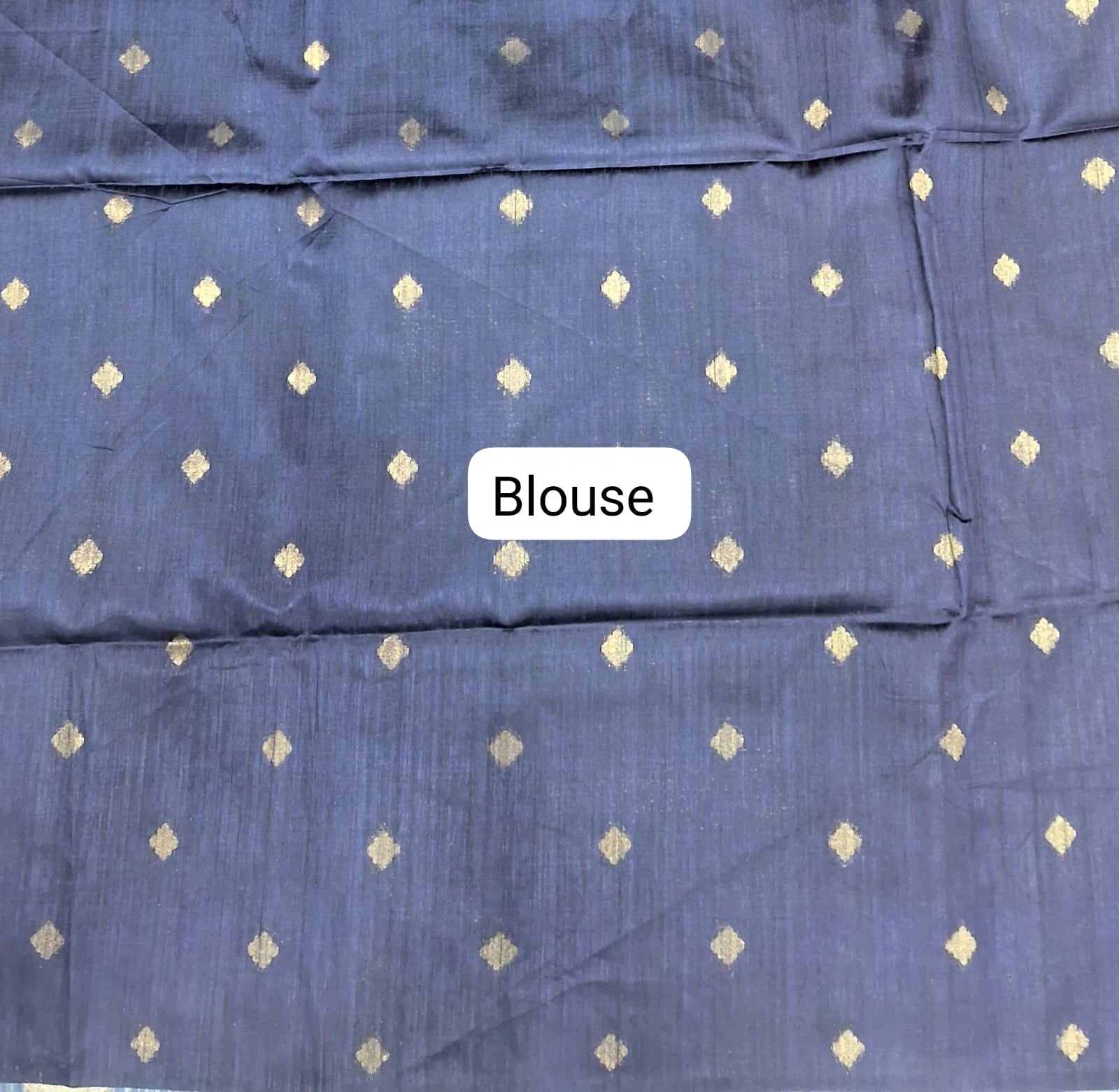 Mustard Yellow Chandheri Pattu Saree Blouse