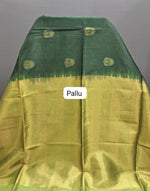 Bottle Green Chandheri Pattu saree 1