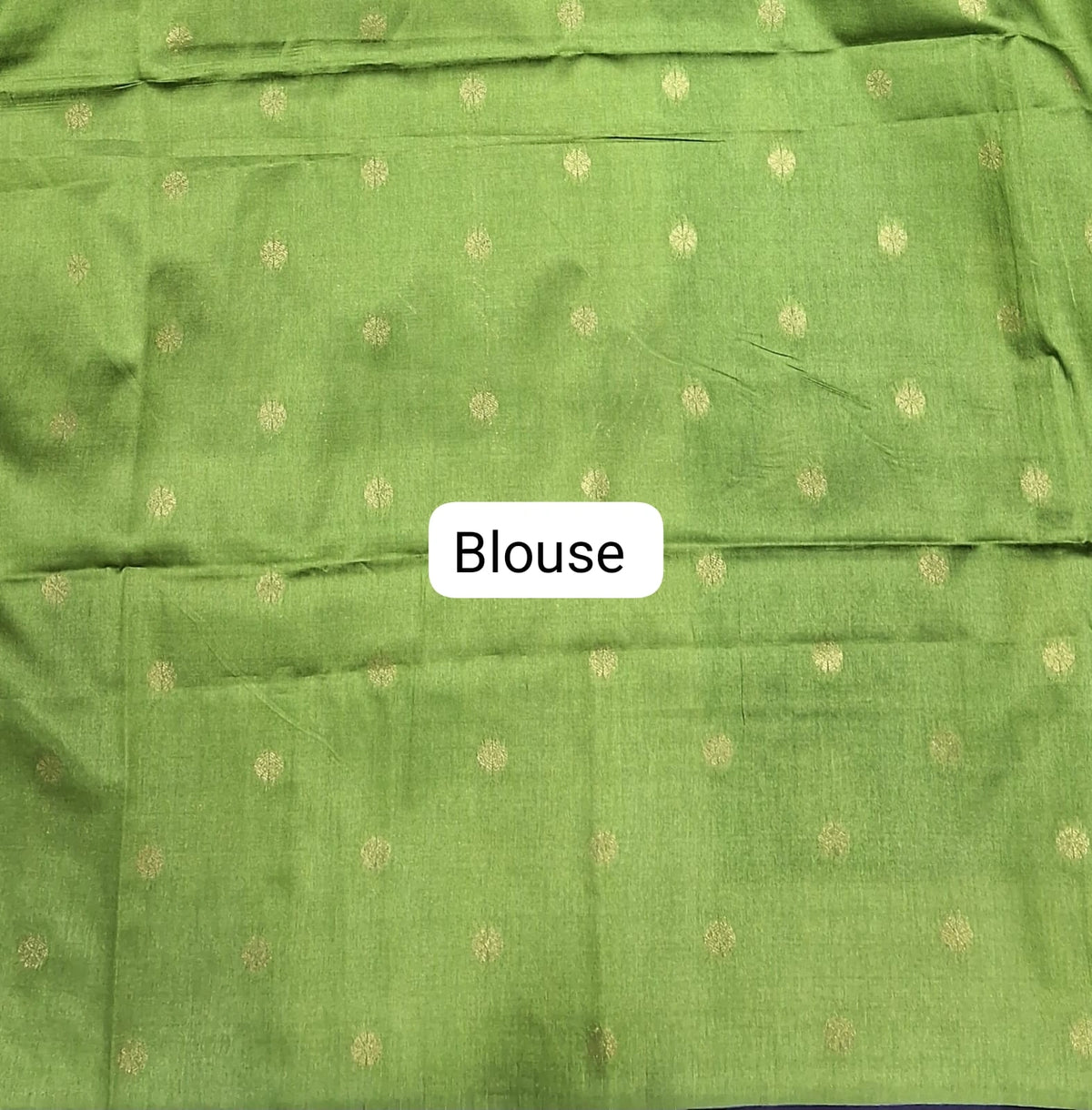 Bottle Green Chandheri Pattu saree Bouse