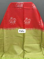 Fire Red Chandheri Pattu saree Pallu