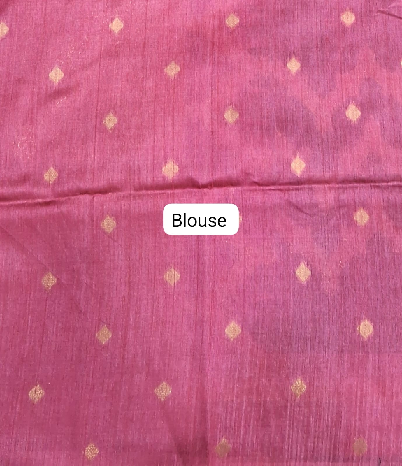 Dark Onion Pink Chandheri Pattu saree Blouse