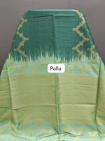 Green Chandheri Pattu saree Pallu