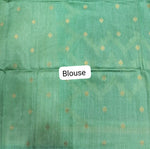 Green Chandheri Pattu saree Blouse
