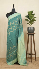 Green Chandheri Pattu saree