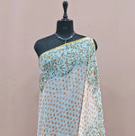 White Chiffon Saree 1