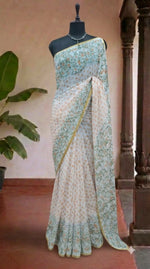 White Chiffon Saree