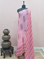 Peach Chiffon Saree 