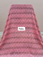 Peach Chiffon Saree Pallu