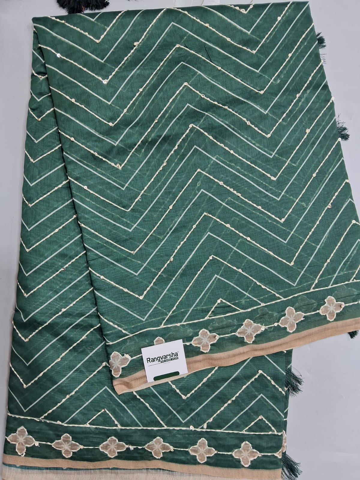 Green Chanderi Saree 