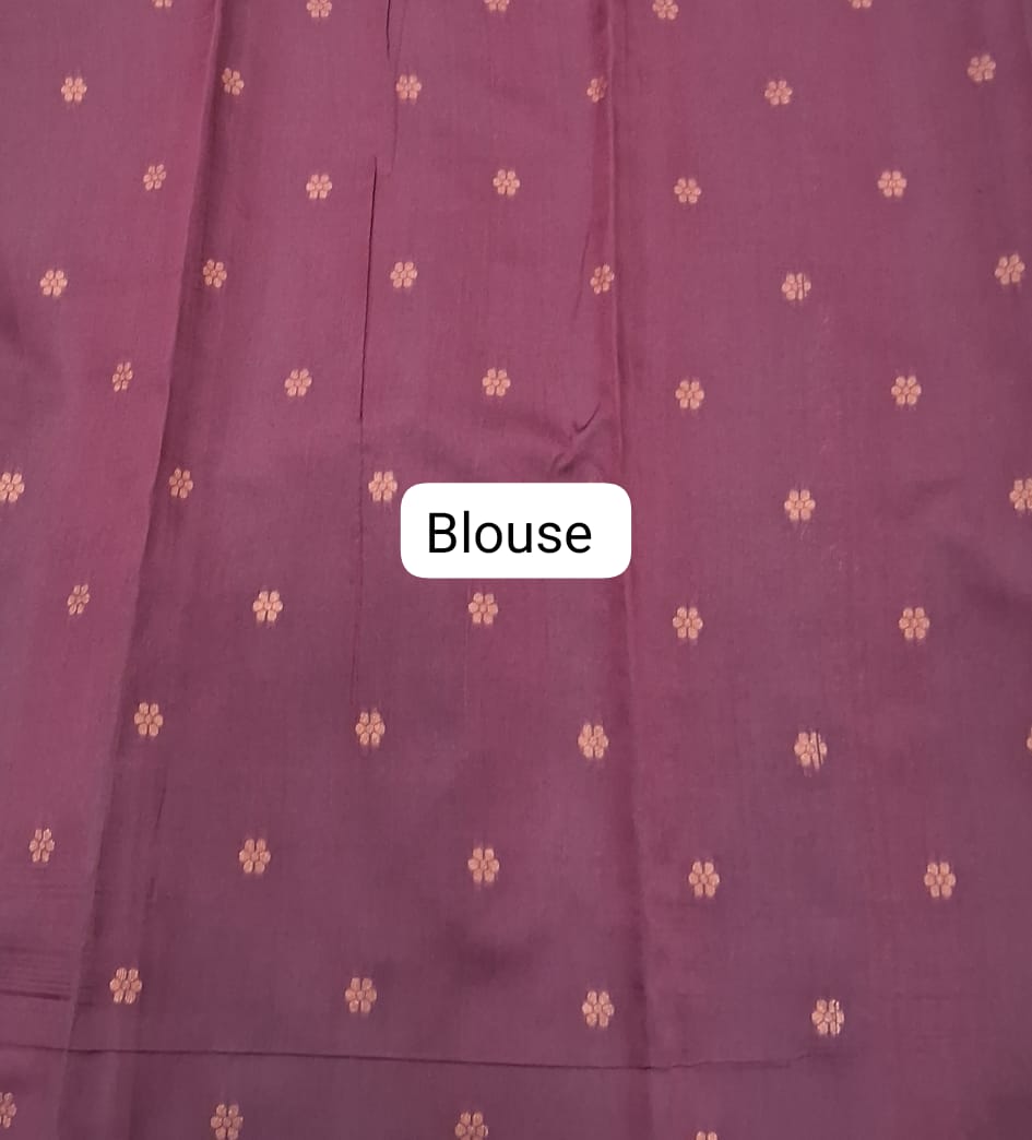 Cream Kanchi Semi Silk Saree Blouse