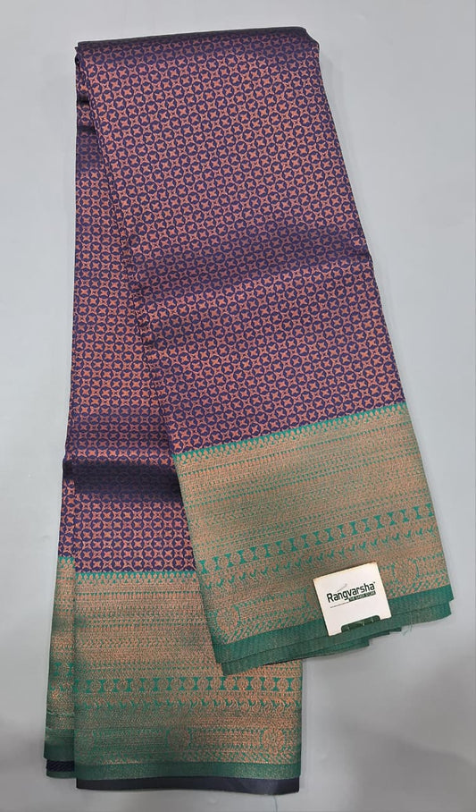 Purple Kanchi Semi Silk Saree