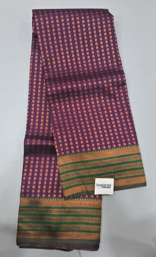 Purple Kanchi Semi Silk Saree 