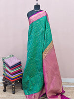 Green Kanchi Semi Silk Saree 