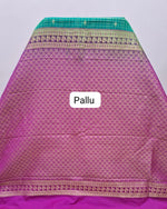 Green Kanchi Semi Silk Saree pallu