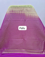Olive Green Kanchi Semi Silk Saree pallu