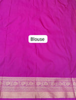 Olive Green Kanchi Semi Silk Saree blouse