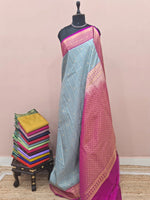 Light Blue Kanchi Semi Silk Saree 