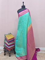 Mint Blue Kanchi Semi Silk Saree 