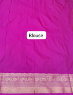 Light Green Kanchi Semi Silk Saree blouse