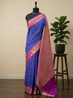 Royal Blue Kanchi Semi Silk Saree 