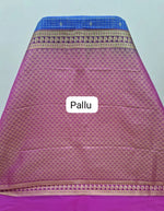Royal Blue Kanchi Semi Silk Saree pallu
