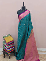Rama Green Kanchi Semi Silk Saree 