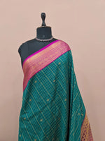 Rama Green Kanchi Semi Silk Saree 1