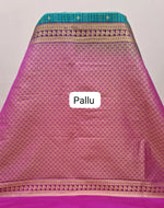 Rama Green Kanchi Semi Silk Saree pallu