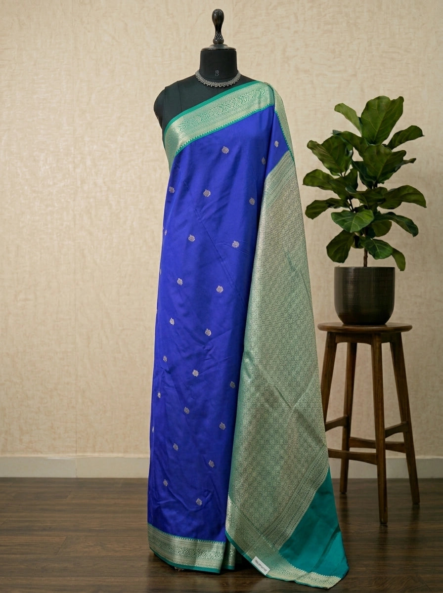Royal Blue Kanchi Semi Silk Saree 
