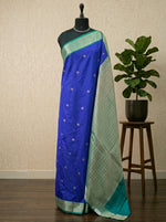 Royal Blue Kanchi Semi Silk Saree 