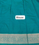 Lime Yellow Kanchi Semi Silk Saree blouse