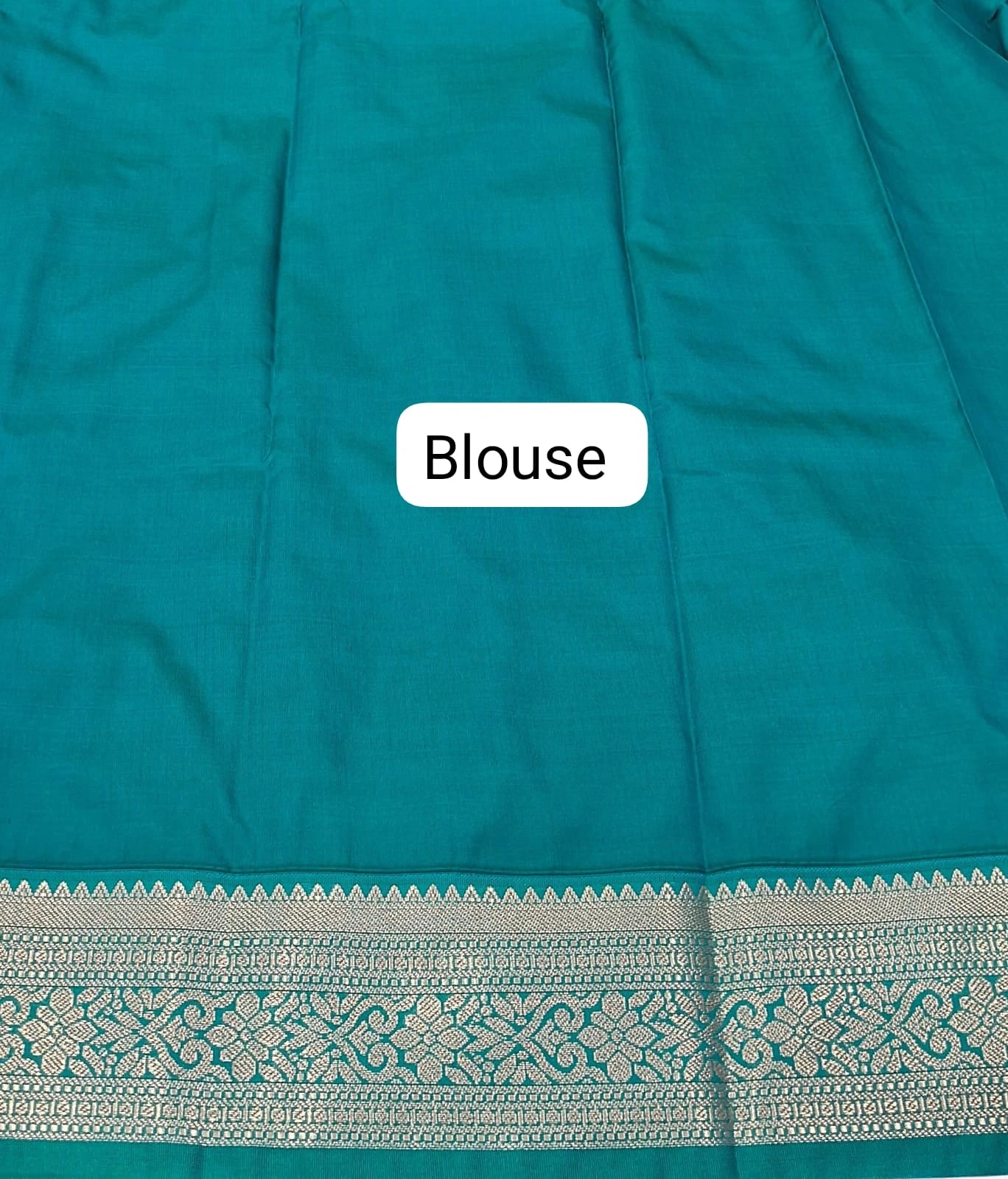 Lime Yellow Kanchi Semi Silk Saree blouse