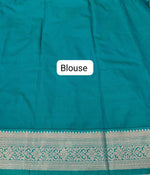 Rani Pink Kanchi Semi Silk Saree blouse
