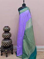Lavender Kanchi Semi Silk Saree 