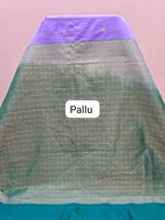 Lavender Kanchi Semi Silk Saree pallu