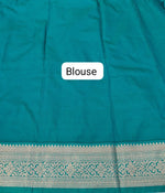 Lavender Kanchi Semi Silk Saree blouse