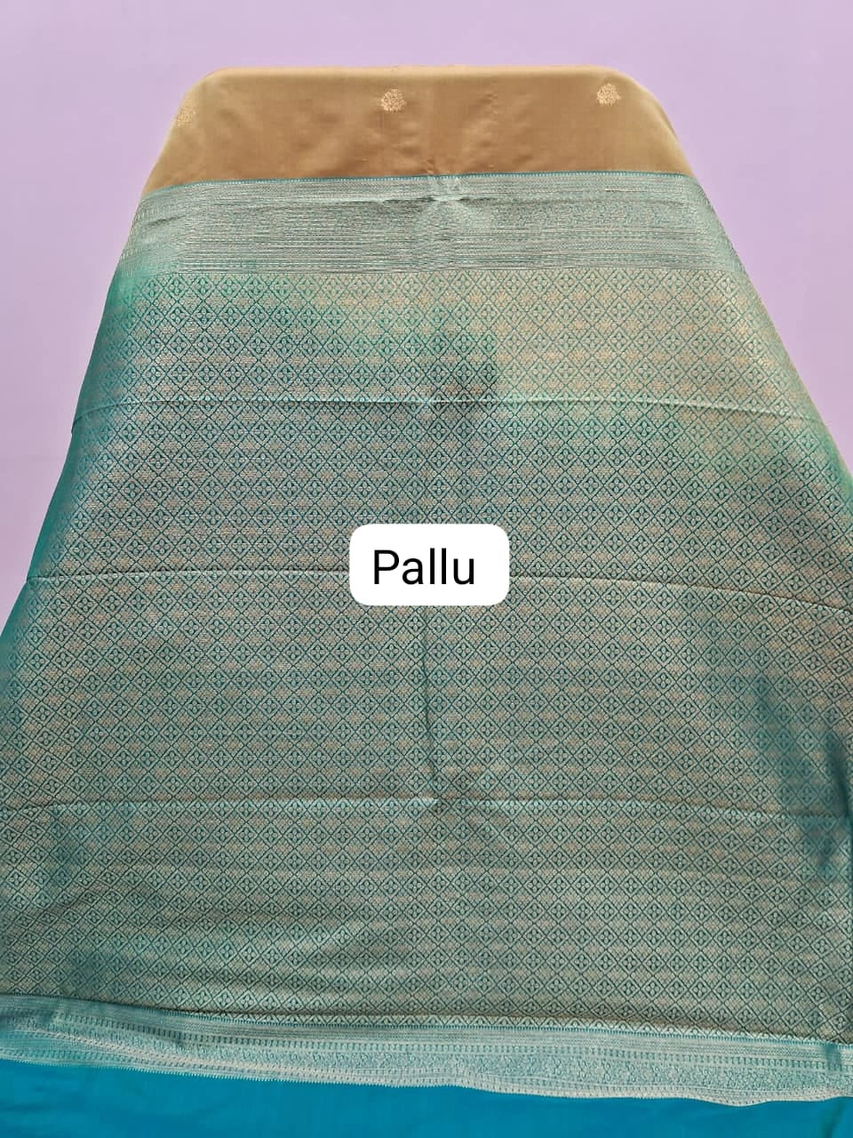 Mustard Yellow Kanchi Semi Silk Saree pallu