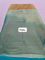 Mustard Yellow Kanchi Semi Silk Saree pallu