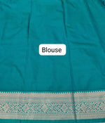 Mustard Yellow Kanchi Semi Silk Saree blouse